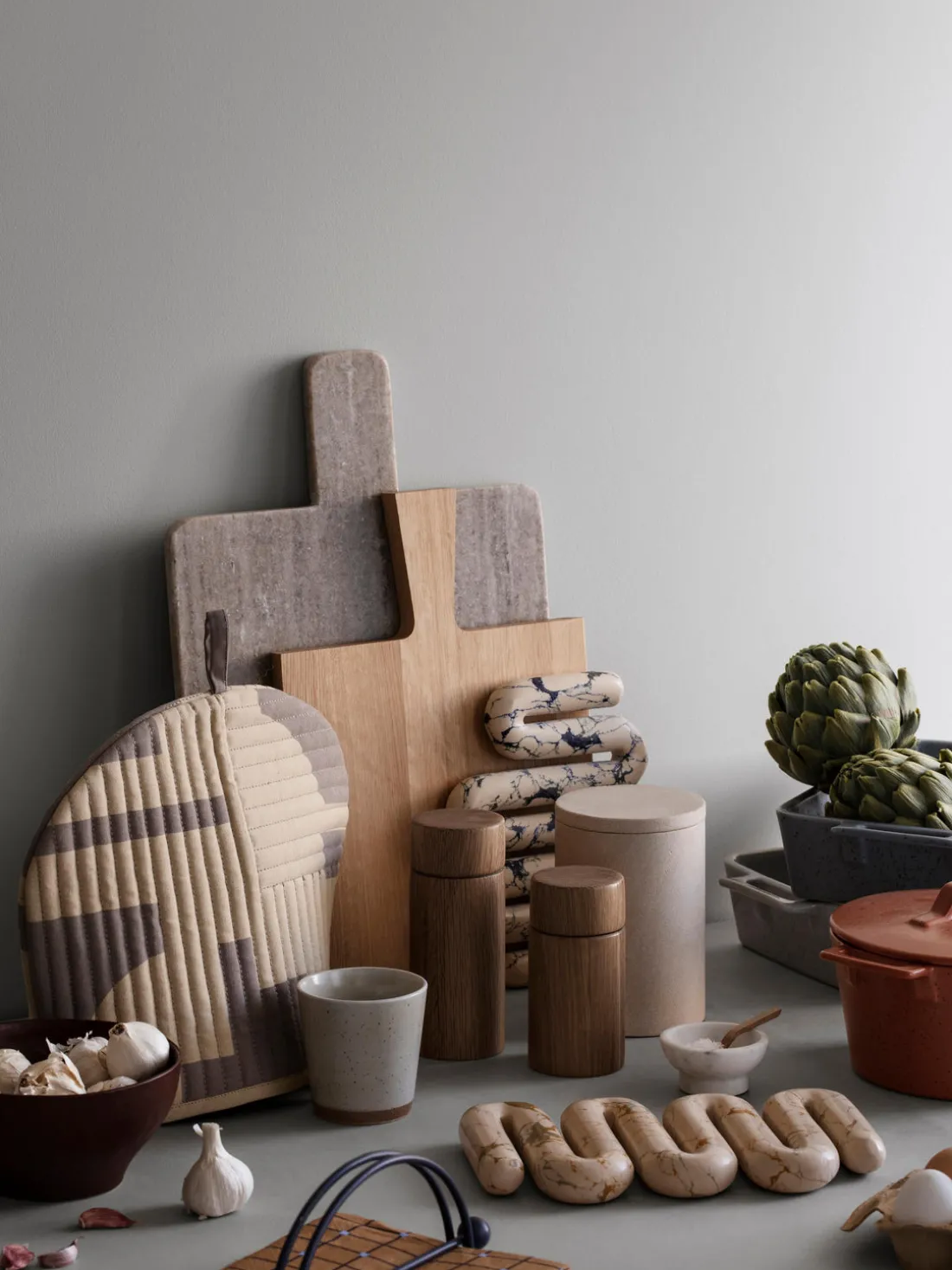 Tabla de cortar de mármol Adam, 45 cm