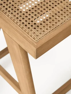 Taburete alto con tejido vienés Sissi