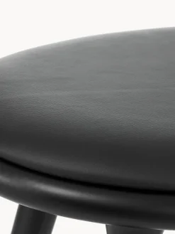 Taburete alto de madera de haya y cuero High Stool