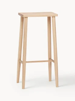 Taburete alto de madera de roble Folk