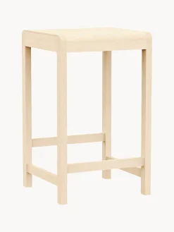 Taburete alto de madera de abedul 01