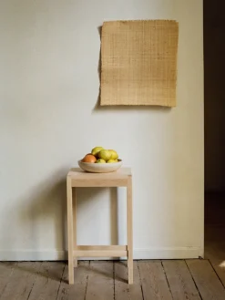 Taburete alto de madera de abedul 01