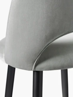 Taburete alto de terciopelo Rachel