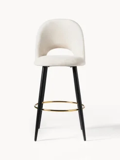 Taburete alto de terciopelo Rachel