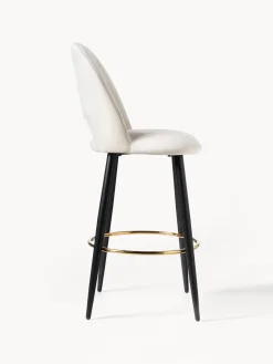 Taburete alto de terciopelo Rachel