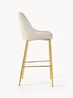 Taburete alto de terciopelo Ava