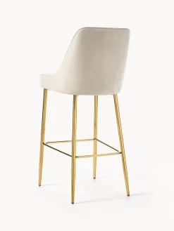 Taburete alto de terciopelo Ava