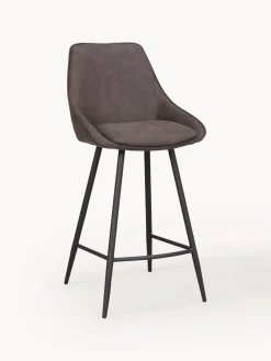 Taburete alto de terciopelo Sierra