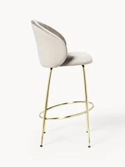 Taburete alto de terciopelo Luisa