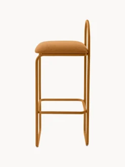 Taburete alto en tejido bouclé Angui