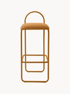 Taburete alto en tejido bouclé Angui