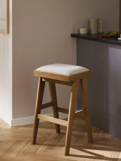 Taburete alto tapizado Sissi