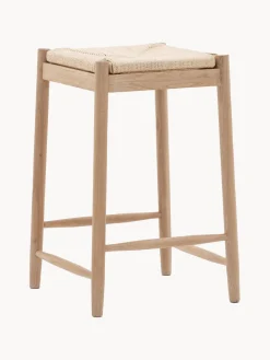 Taburete artesanal de madera de roble Eton