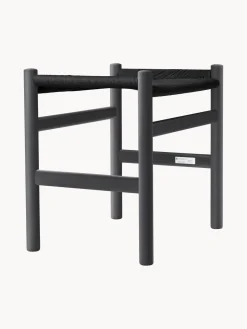 Taburete con asiento tejido a mano CH53