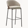 Taburete de bar de chenilla Eamy