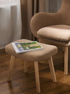 Taburete de borreguillo Wing