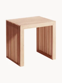 Taburete de madera de bambú Rib