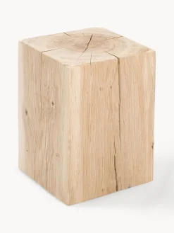 Taburete de madera de roble Block