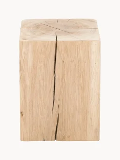 Taburete de madera de roble Block