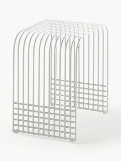 Taburete de metal artesanal Drop