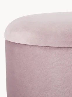 Taburete de terciopelo con espacio de almacenamiento Polina