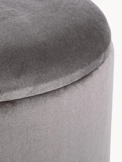 Taburete de terciopelo con espacio de almacenamiento Polina