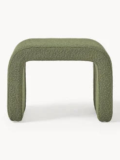 Taburete en tejido bouclé Penelope