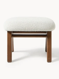 Taburete en tejido bouclé Shenay