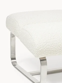 Taburete en tejido bouclé Pavlos