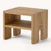 Taburete infantil de madera de roble Bas