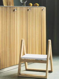 Taburete plegable de madera de fresno Reech