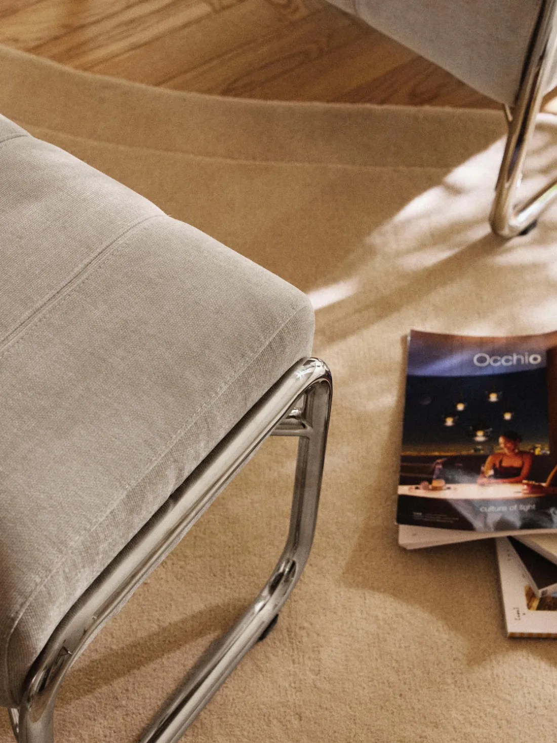 Taburete tapizado Marcel