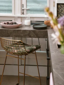 Taburetes alto de metal Wire, 2 uds.