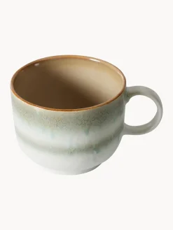 Taza artesanal con esmalte reactivo 70's