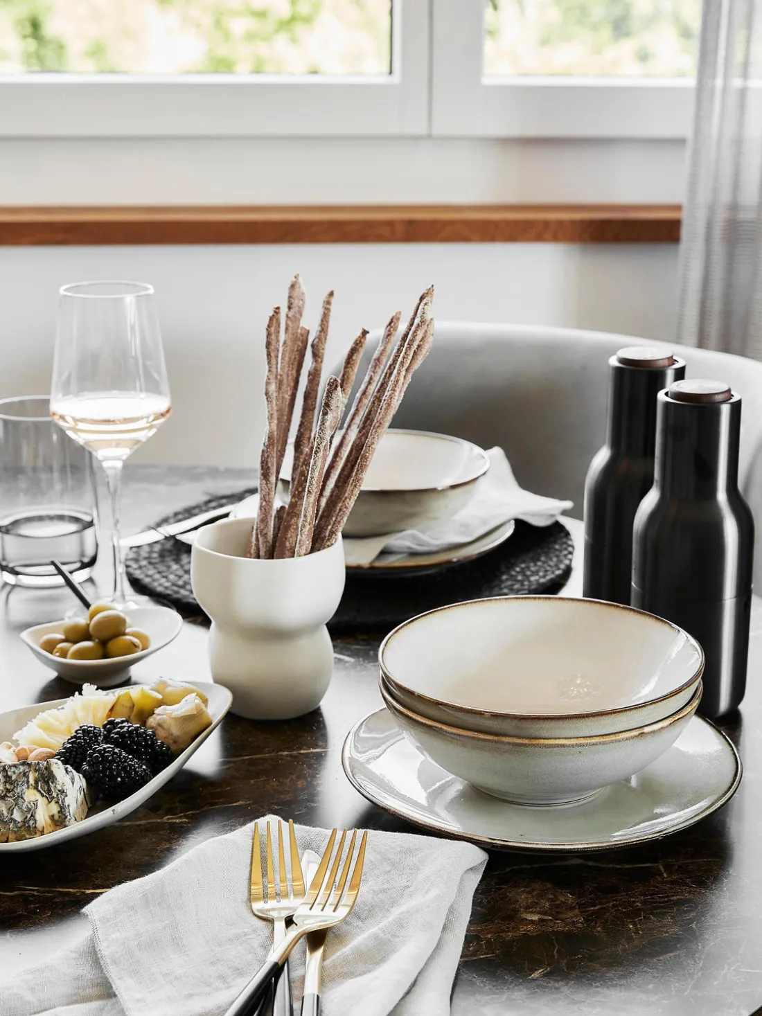 Taza con forma orgánica artesanal Limfjord, 350 ml