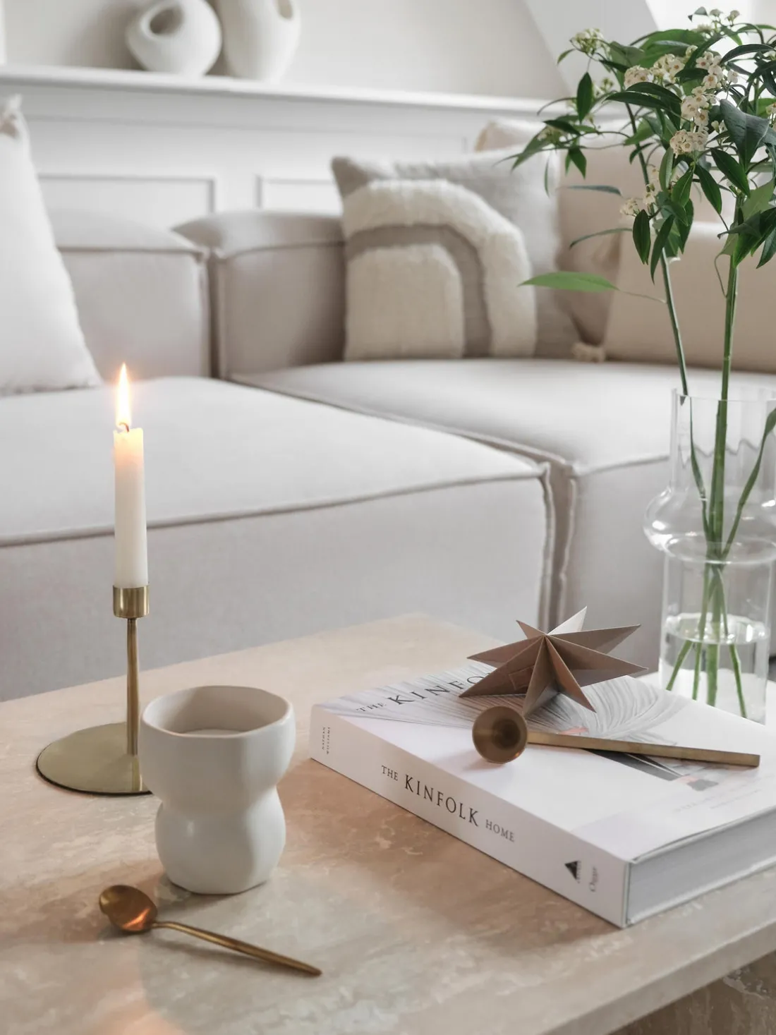 Taza con forma orgánica artesanal Limfjord, 350 ml