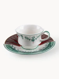 Taza de café con platito de porcelana Hybrid