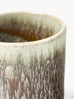 Tazas artesanales con esmalte reactivo Danza, 4 uds.