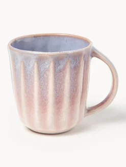 Tazas artesanales con esmalte reactivo Vinci, 4 uds.