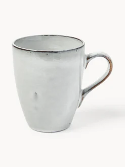 Tazas artesanales Nordic Sand, 400 ml, 6 uds.