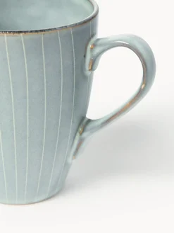 Tazas artesanales Nordic Sea, 400 ml, 6 uds.