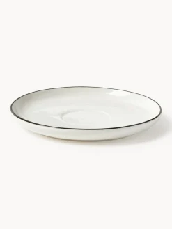 Tazas con platitos de porcelana Facile, 2 uds.