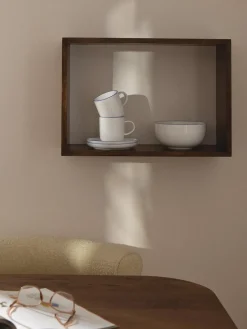 Tazas con platitos de porcelana Facile, 2 uds.