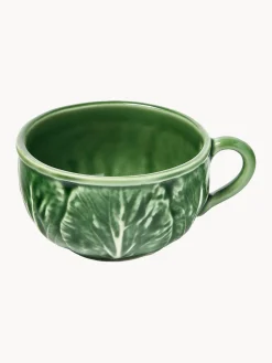 Tazas con platitos pintadas a mano Cabbage, 4 uds.