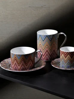 Tazas de café con platitos de porcelana Fine Bone China Jarris, 2 uds.
