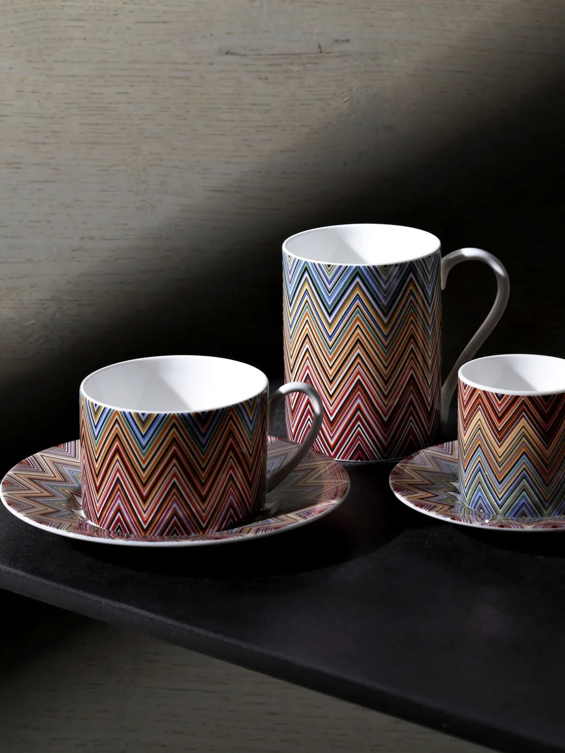 Tazas de café con platitos de porcelana Fine Bone China Jarris, 2 uds.