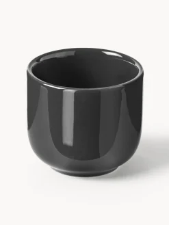 Tazas de café espresso de porcelana con platitos Nessa, 4 uds.