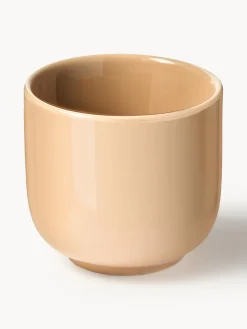Tazas de café espresso de porcelana con platitos Nessa, 4 uds.