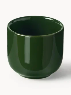 Tazas de café espresso de porcelana con platitos Nessa, 4 uds.