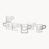 Tazas de espresso artesanales Deco' Clear, 6 uds.